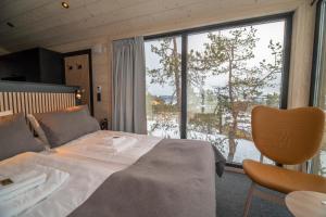 Lapland View Lodge客房内的一张或多张床位