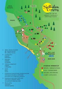 帕尔加斯Solliden Camping的柱状取样区地图