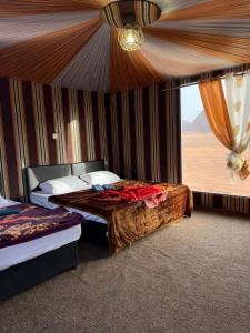 Wadi Rum Star Camp客房内的一张或多张床位