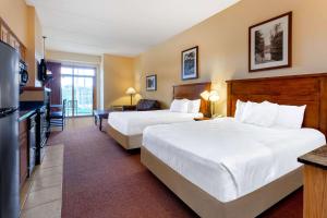 威斯康星戴尔Chula Vista Resort, Trademark Collection by Wyndham的酒店客房设有两张床和电视。