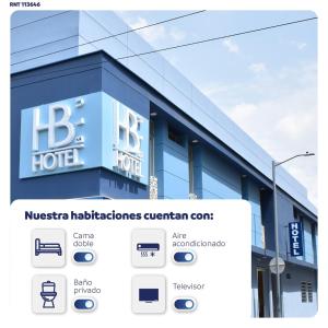 库库塔Hotel Blu Cúcuta的上面有酒店标志的大楼