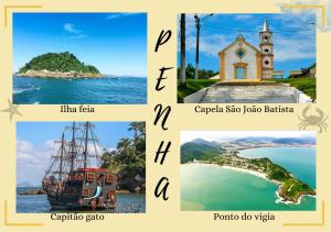 佩尼亚Pousada Dona Elena的古巴岛照片的拼贴图