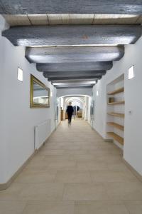 恩斯佐姆戈登施尼弗酒店的木天花板建筑的走廊