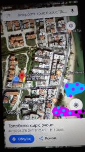 尼亚普拉莫斯Peramos Apartments的度假村谷歌地图的屏幕照