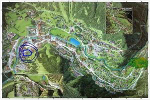 摩德纳迪-坎皮格里奥Campiglio Monolocale Cima Tosa的蓝圈游乐园地图