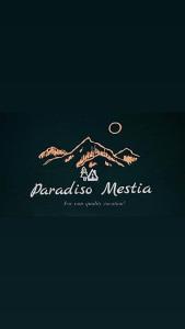 梅斯蒂亚Paradiso Mestia的山地餐厅的标志