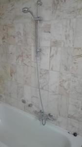 奥斯坦德Hydro Palace的浴室内配有淋浴和头顶淋浴