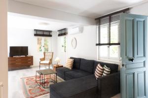 雅典雅典卫城SV公寓的带沙发和电视的客厅