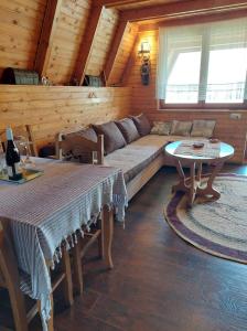 新瓦罗什Jovana的客厅配有沙发和桌子