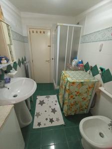 阿西亚罗利Bed fiorella的一间带水槽和卫生间的浴室