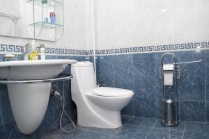 巴库巴库布提克迷你酒店的一间带卫生间和水槽的浴室