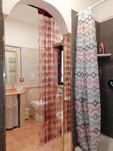FalvaterraB&b Fabra Casa Mia e non solo的带淋浴和卫生间的浴室