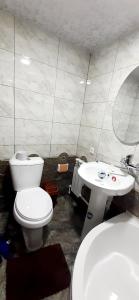 布哈拉Ali Nur的一间带卫生间和水槽的浴室