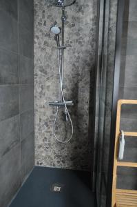 特镇Bon séjour的浴室内配有淋浴和头顶淋浴
