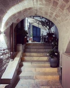 安德里亚NOVILUNIO的植物建筑中带楼梯的拱门