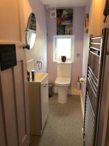 伍拉科姆海维斯乡村民宿酒店的一间带卫生间和水槽的小浴室