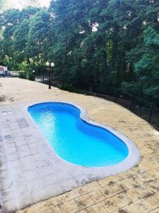 阿雷纳斯德圣佩德罗APARTAMENTO ALES的庭院中间的游泳池