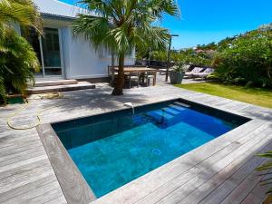 Nice 2 bed-rooms villa at Saint Barth内部或周边的泳池