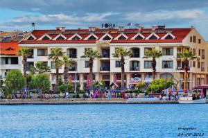 达特恰弗拉公寓酒店的水滨棕榈树大酒店