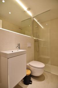 莱斯卡拉LLUISALBERT的浴室配有卫生间、盥洗盆和淋浴。