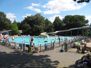 Vakantiepark Witterzomer Assen内部或周边的泳池