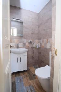 久姆里Toon 55的浴室配有白色水槽和卫生间。