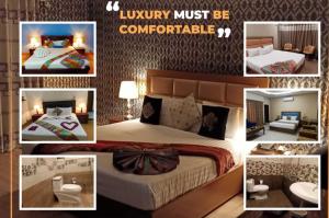 拉合尔Hotel Gulberg Lodges Hali Road的相串的酒店房间照片