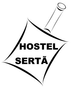 塞尔唐Hostel Sertã的医院血清学的黑白标志