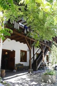 索非亚莫斯特尔索非亚旅馆的树上木楼梯的建筑