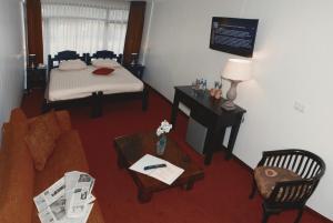 登海尔德酒店客房内的一张或多张床位