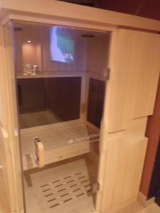洛翁普拉日chambre avec spa privatif的一间带电视的浴室