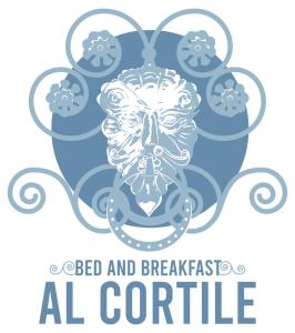 雷焦卡拉布里亚Al Cortile的海鲜和早餐的标志