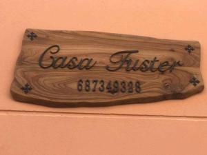 San AgustínCasa Fuster的墙上的标志,上面写着卡塞因检查员的字样