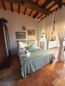 La Tana del Riccio客房内的一张或多张床位