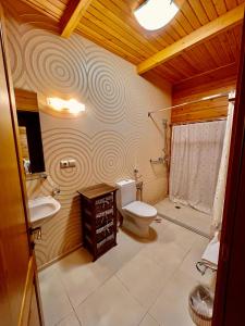 TamgaFamily club Royal-apricot的一间带卫生间和水槽的浴室