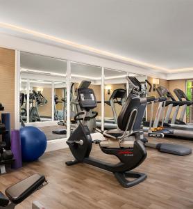 弗拉格斯塔夫小美酒店弗拉格斯塔夫的健身房设有数台跑步机和椭圆机