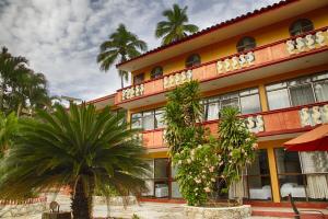 埃斯孔迪多港Rincon del Pacifico的一座棕榈树建筑