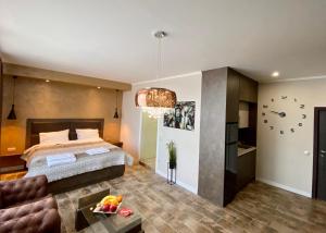 Luxury Apartments Ivon客房内的一张或多张床位