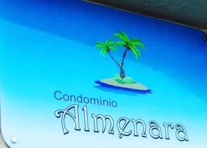 德奥多鲁元帅镇Flat à beira mar!的岛上的棕榈树电脑屏幕
