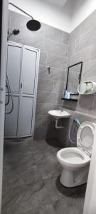 怡保FAMILY HOLIDAY HOME的一间带卫生间和水槽的浴室