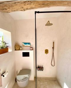 卡拉蒙德拉戈Can Yuca II的一间带卫生间和淋浴的浴室