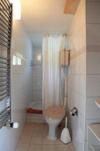 比维奥奇敦公寓酒店的一间带卫生间和淋浴的小浴室