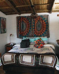 Cabañas Sinduly Bed & Breakfast客房内的一张或多张床位