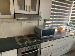 A Cozy one bed apartment in Pretoria Central的厨房或小厨房