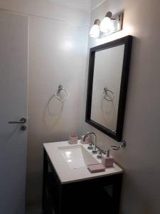 布宜诺斯艾利斯Torres de Nuñez的一间带水槽和镜子的浴室