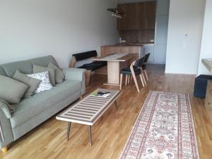 安嫩海姆Apartment Augenweide的客厅配有沙发和桌子