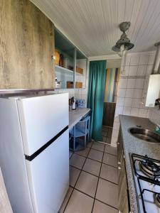 Lazy cabin near Hoek van Holland beach的厨房或小厨房