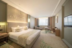 武汉洪广大酒店客房内的一张或多张床位