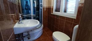 赫瓦尔伊万卡公寓的一间带水槽和卫生间的浴室