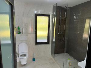 锡盖图马尔马切伊Casa Rafael的一间带卫生间和淋浴的浴室